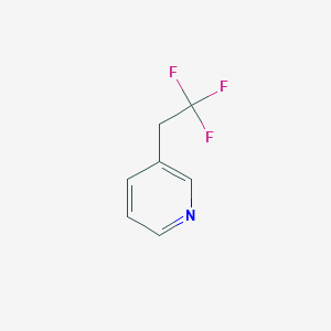 molecular formula C7H6F3N B1387858 3-(2,2,2-Trifluoroethyl)pyridine CAS No. 1099598-09-0