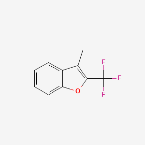 molecular formula C10H7F3O B1387859 3-甲基-2-(三氟甲基)苯并呋喃 CAS No. 1099598-16-9