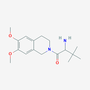 molecular formula C17H26N2O3 B13878591 2-Amino-1-(6,7-dimethoxy-3,4-dihydro-1H-isoquinolin-2-yl)-3,3-dimethyl-butan-1-one 