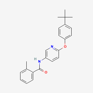 N-[6-(4-tert-butylphenoxy)pyridin-3-yl]-2-methylbenzamide