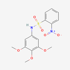 molecular formula C15H16N2O7S B13878604 2-nitro-N-(3,4,5-trimethoxyphenyl)benzenesulfonamide 