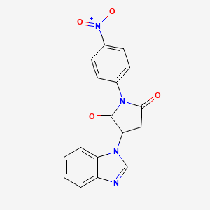 3-(Benzimidazol-1-yl)-1-(4-nitrophenyl)pyrrolidine-2,5-dione