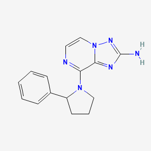 8-(2-Phenylpyrrolidin-1-yl)-[1,2,4]triazolo[1,5-a]pyrazin-2-amine