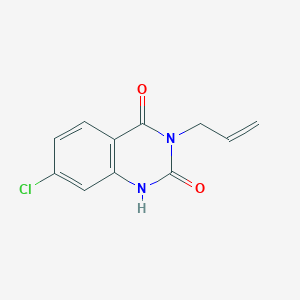 molecular formula C11H9ClN2O2 B13878610 7-chloro-3-(prop-2-en-1-yl)quinazoline-2,4(1H,3H)-dione 