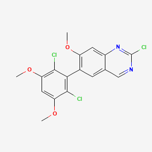 2-Chloro-6-(2,6-dichloro-3,5-dimethoxyphenyl)-7-methoxyquinazoline