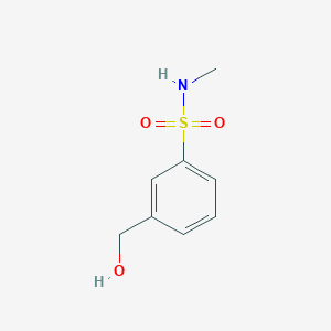 molecular formula C8H11NO3S B13878622 3-(Hydroxymethyl)-n-methylbenzenesulfonamide 