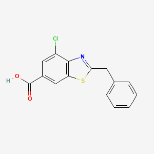 2-Benzyl-4-chloro-1,3-benzothiazole-6-carboxylic acid