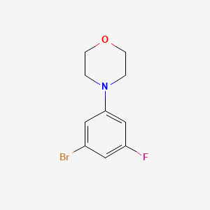 molecular formula C10H11BrFNO B1387867 4-(3-溴-5-氟苯基)吗啉 CAS No. 1129541-62-3