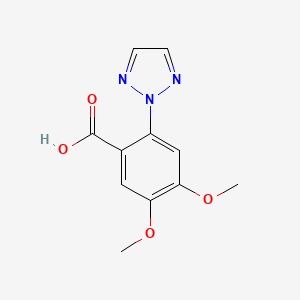 4,5-Dimethoxy-2-(triazol-2-yl)benzoic acid