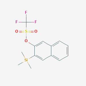 molecular formula C14H15F3O3SSi B1387868 3-(三甲基甲硅烷基)-2-萘基三氟甲磺酸盐 CAS No. 780820-43-1