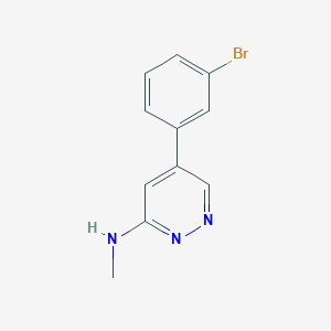 molecular formula C11H10BrN3 B13878702 [5-(3-Bromo-phenyl)-pyridazin-3-yl]-methyl-amine 