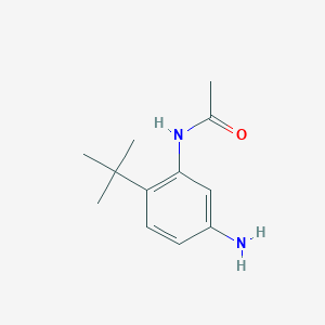 molecular formula C12H18N2O B13878708 N-(5-amino-2-tert-butylphenyl)acetamide 