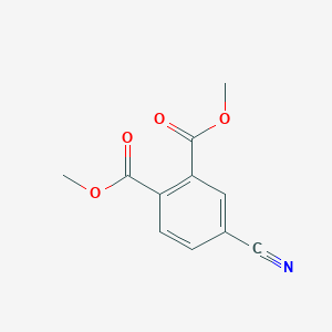 molecular formula C11H9NO4 B13878742 Dimethyl 4-cyanophthalate CAS No. 51927-06-1