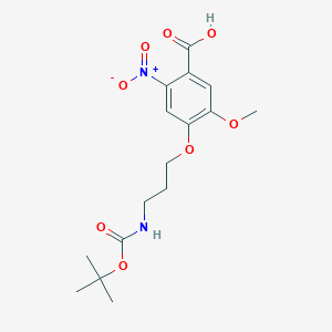 5-Methoxy-4-[3-[(2-methylpropan-2-yl)oxycarbonylamino]propoxy]-2-nitrobenzoic acid