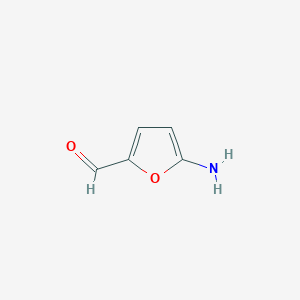 molecular formula C5H5NO2 B13878763 2-Furancarboxaldehyde, 5-amino- 