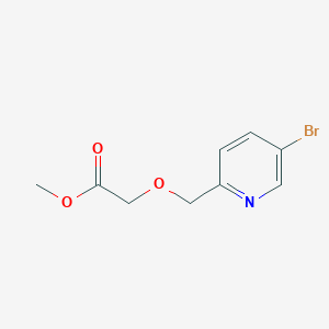 molecular formula C9H10BrNO3 B13878791 Methyl 2-((5-bromopyridin-2-yl)methoxy)acetate 