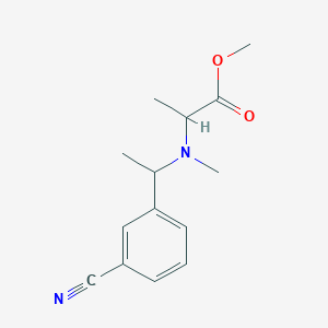 Methyl 2-[1-(3-cyanophenyl)ethyl-methylamino]propanoate