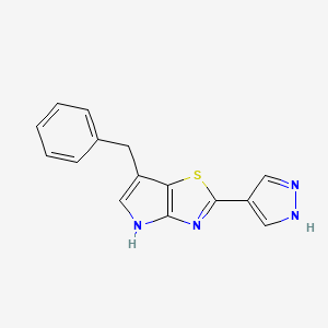 6-benzyl-2-(1H-pyrazol-4-yl)-4H-pyrrolo[2,3-d][1,3]thiazole