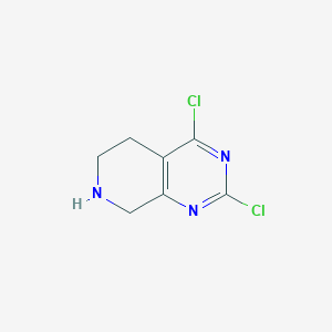 molecular formula C7H7Cl2N3 B1387883 2,4-二氯-5,6,7,8-四氢吡啶并[3,4-d]嘧啶 CAS No. 1000578-08-4