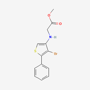 Methyl 2-(4-bromo-5-phenylthiophen-3-ylamino)acetate