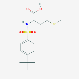 molecular formula C15H23NO4S2 B1387888 ((4-(Tert-butyl)phenyl)sulfonyl)methionine CAS No. 1393654-69-7