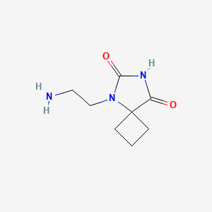 molecular formula C8H13N3O2 B13878901 5-(2-Aminoethyl)-5,7-diazaspiro[3.4]octane-6,8-dione 