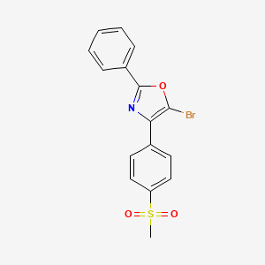 5-Bromo-4-(4-methylsulfonylphenyl)-2-phenyl-1,3-oxazole