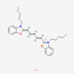 molecular formula C29H35IN2O2 B1387891 3,3'-Di-n-pentyloxadicarbocyanine iodide CAS No. 53213-92-6