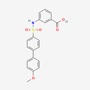 B1387892 3-((4'-Methoxy-[1,1'-biphenyl])-4-sulfonamido)benzoic acid CAS No. 885269-91-0