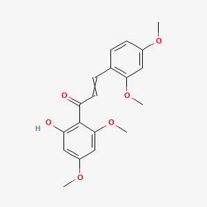 3-(2,4-Dimethoxyphenyl)-1-(2-hydroxy-4,6-dimethoxyphenyl)prop-2-en-1-one