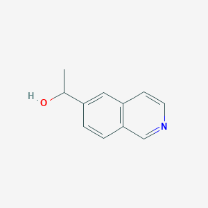 molecular formula C11H11NO B13878957 1-Isoquinolin-6-ylethanol 