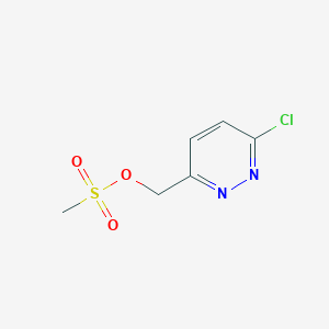 molecular formula C6H7ClN2O3S B13878959 (6-Chloropyridazin-3-yl)methyl methanesulfonate 