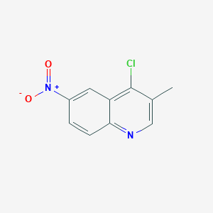 molecular formula C10H7ClN2O2 B13878965 4-Chloro-3-methyl-6-nitroquinoline CAS No. 188256-41-9