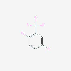 molecular formula C7H3F4I B1387897 4-Fluoro-1-iodo-2-(trifluoromethyl)benzene CAS No. 41860-65-5