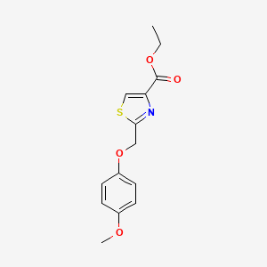 Ethyl 2-[(4-methoxyphenoxy)methyl]-1,3-thiazole-4-carboxylate