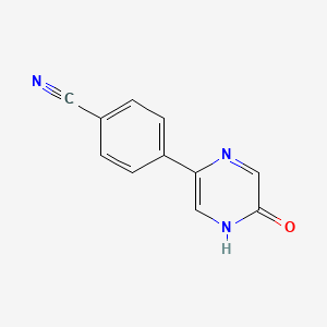 4-(6-oxo-1H-pyrazin-3-yl)benzonitrile