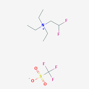 molecular formula C9H18F5NO3S B1387899 2,2-Difluoroethyltriethylammonium trifluoromethanesulfonate CAS No. 887267-07-4