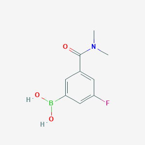 molecular formula C9H11BFNO3 B1387900 (3-(Dimethylcarbamoyl)-5-fluorophenyl)boronic acid CAS No. 874219-39-3