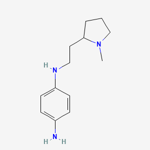 4-N-[2-(1-methylpyrrolidin-2-yl)ethyl]benzene-1,4-diamine