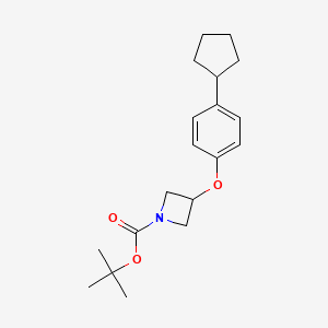 Tert-butyl 3-(4-cyclopentylphenoxy)azetidine-1-carboxylate