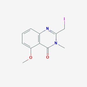 molecular formula C11H11IN2O2 B13879026 2-(Iodomethyl)-5-methoxy-3-methylquinazolin-4-one 