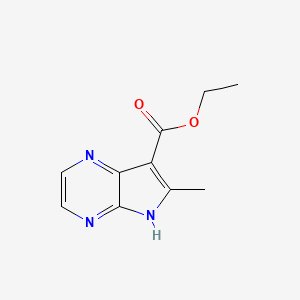 ethyl 6-methyl-5H-pyrrolo[2,3-b]pyrazine-7-carboxylate