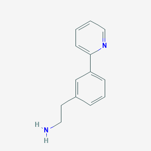 molecular formula C13H14N2 B13879040 2-(3-(Pyridin-2-yl)phenyl)ethanamine 