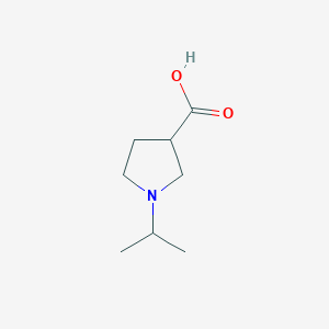 molecular formula C8H15NO2 B1387905 1-Isopropylpyrrolidine-3-carboxylic acid CAS No. 915925-03-0