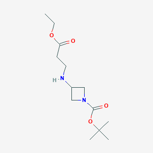 molecular formula C13H24N2O4 B13879053 Tert-butyl 3-[(3-ethoxy-3-oxopropyl)amino]azetidine-1-carboxylate 