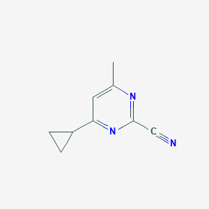 4-Cyclopropyl-6-methylpyrimidine-2-carbonitrile