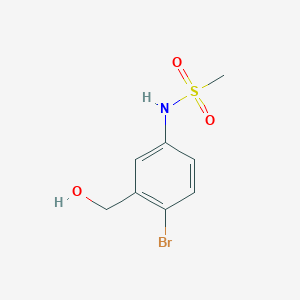 N-[4-bromo-3-(hydroxymethyl)phenyl]methanesulfonamide