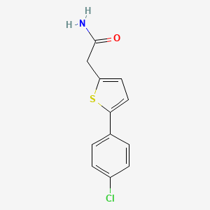 2-[5-(4-Chlorophenyl)thiophen-2-yl]acetamide