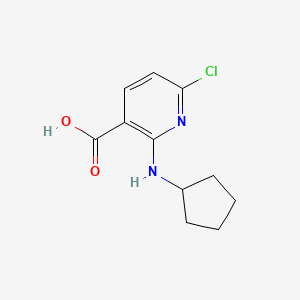 6-Chloro-2-(cyclopentylamino)pyridine-3-carboxylic acid