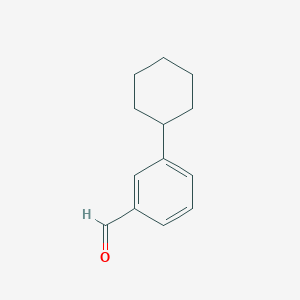 molecular formula C13H16O B13879101 3-cyclohexylBenzaldehyde 